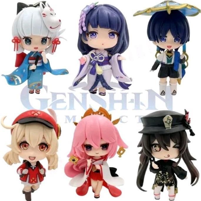 genshin impact figure yae miko raiden shogun klee wanderer ayaka hu tao