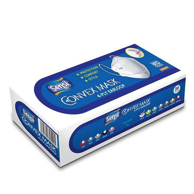 Sensi | Convex Mask 4 Ply | Masker Earloop 4 Ply | Masker Sensi