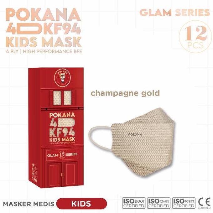 Masker Medis Pokana Kids Kf94 4Ply Glam Series