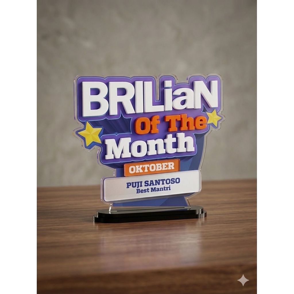 Trophy akrilik premium 3d | piala akrilik | trophy tamiya premium
