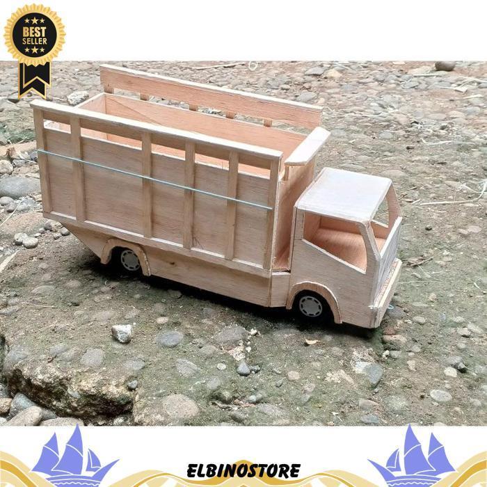 Miniatur Truk Oleng,Pintu Belakang Bisa Terbuka, Free Lampu Led
