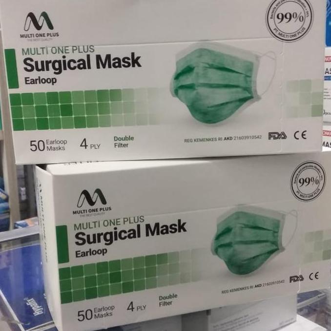 Surgical Mask 4 Ply Masker Medis Multi One Plus