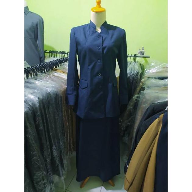 Free Ongkir Seragam Dinas, Blazer Dinas Pns Guru Warna Nevy Biru Dongker Kode 210, 211 Stelan Celana