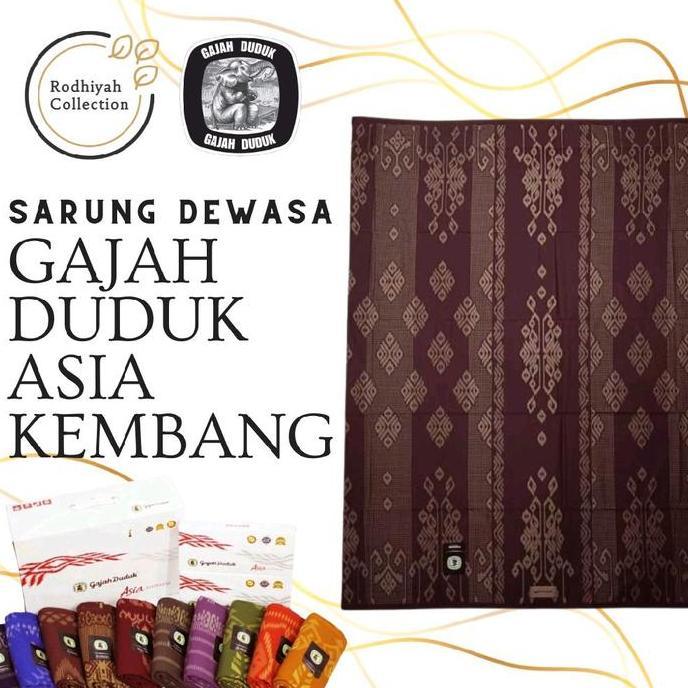 Vanessa.Ecer - Sarung Gajah Duduk Asia Kembang Murmer Motif Terbaru Sarung Sholat Grosir/Eceran Musl