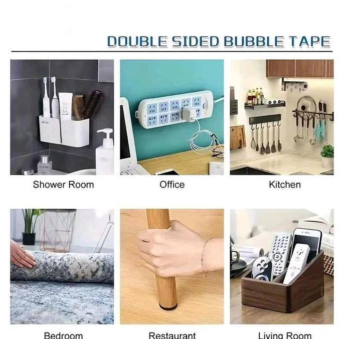 Ready Double Tape Kotak Busa Foam 20 Pcs Thick Perekat Serbaguna Tanpa Bekas murah