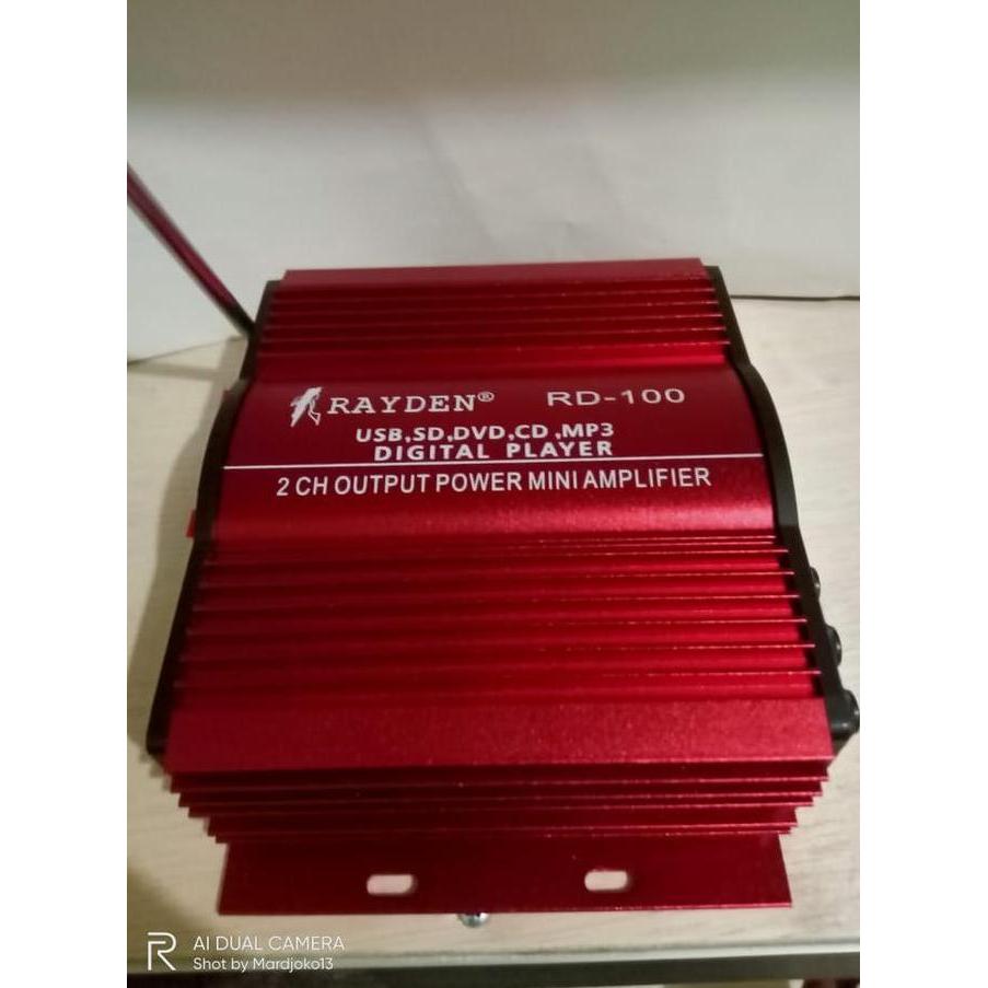 Digital Power Mini Amplifier Rayden RD-100 Car Audio Mobil 2 Chanel