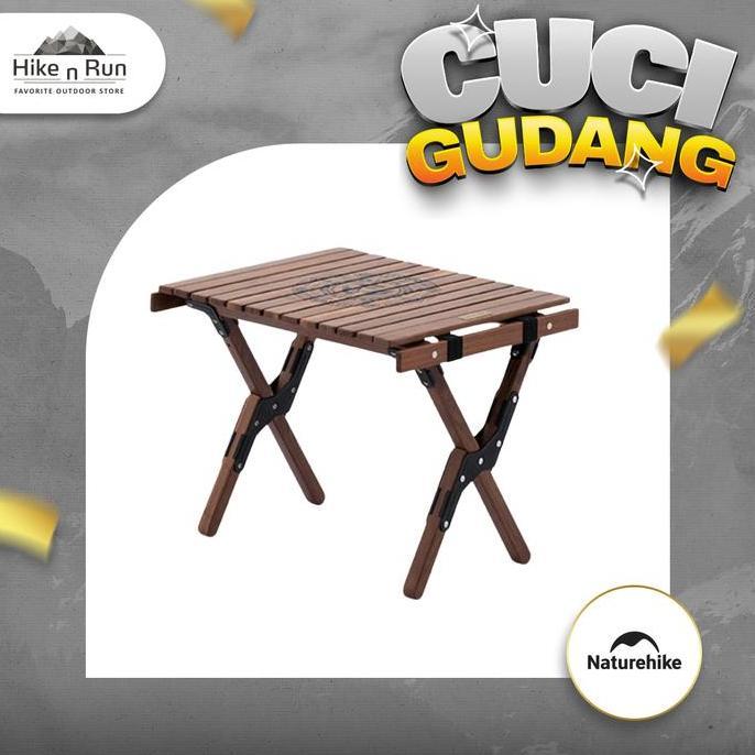 TERMURAH - Meja Lipat Naturehike NH21JJ001 Portable Wood Roll Table