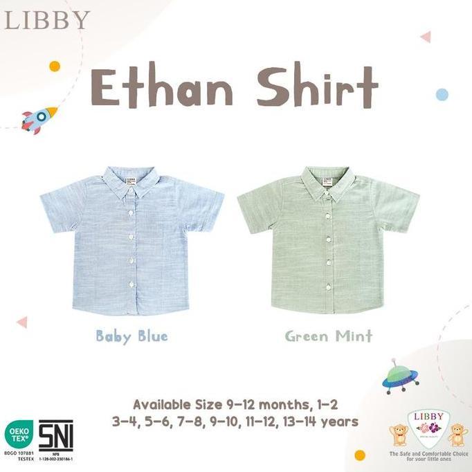 Libby ethan shirt dan theo shirt 1pcs kemeja bayi anak
