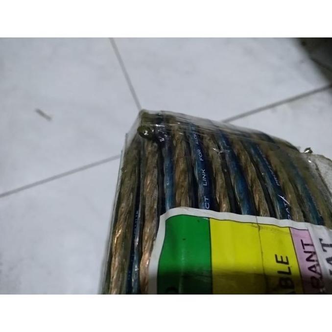 Ready GROSIR Kabel Listrik Transparan Biru 120 Kawat AL Cable Kable Depok