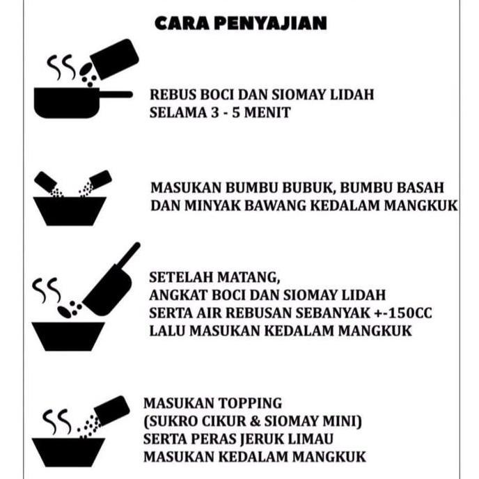 Whynot- Paketan 12 Pack Baso Aci Instan Bakso Aci Khas Garut/Boci Super Hemat Isi 6 Pentol Cuangki P