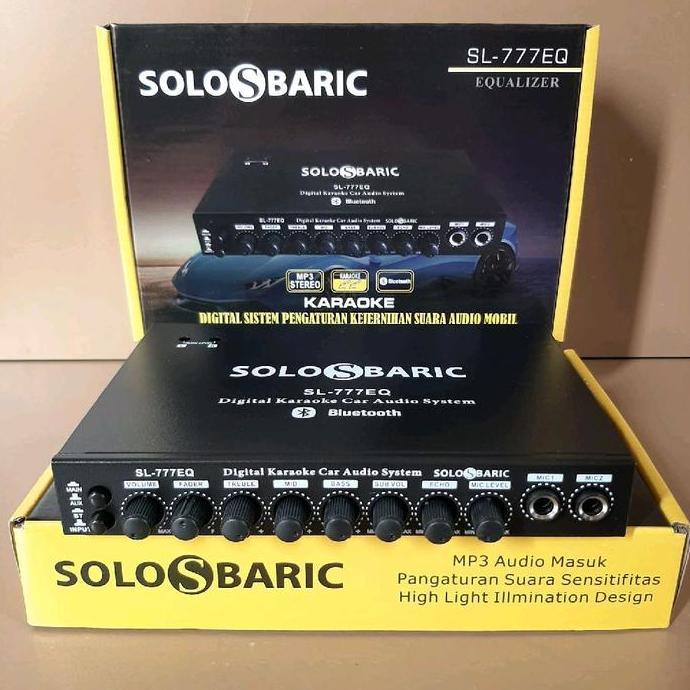 PARAMETRIK BLUETOOTH SOLOBARIC SL 777 EQ EQUALIZER BLUETOOTH PRE AMP PARAMETRIK AUDIO MOBIL