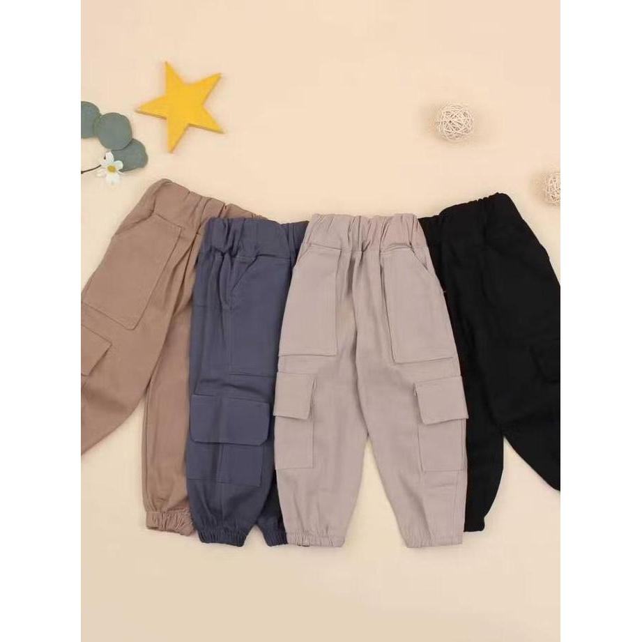 JOGER CHINO Celana Joger Anak 1-10T Celana Cargo Anak Cewe Cowo