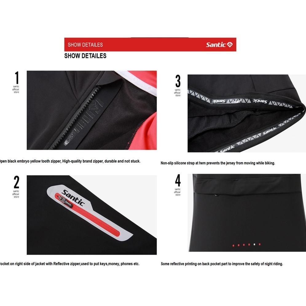 CUCI GUDANG Jersey Sepeda SANTIC WM0C01113 SANTIC Cycling Jersey Lengan Panjang