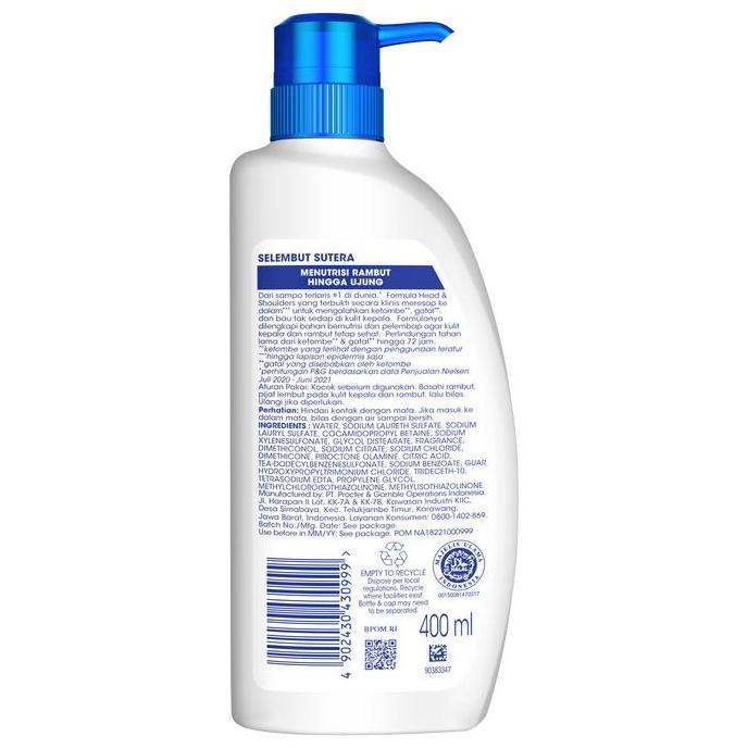 brevanisa  - head & shoulders smooth and silky shampo 400ml