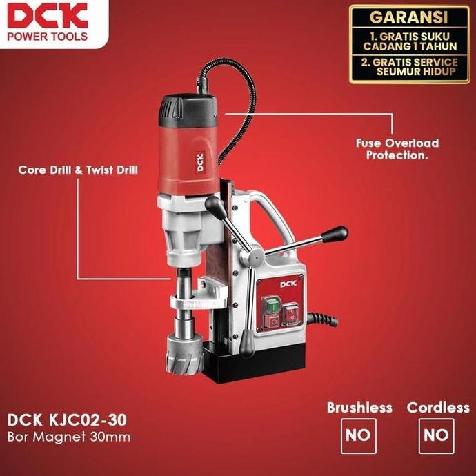 Promo Mesin Bor Magnet Dck Kjc02-30 Magnetic Drill Jet Broach 30Mm