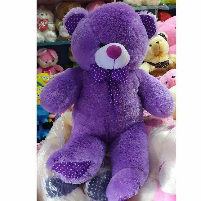 Boneka Beruang UNGU Teddybear Ungu 1 Meter Besar Diskon
