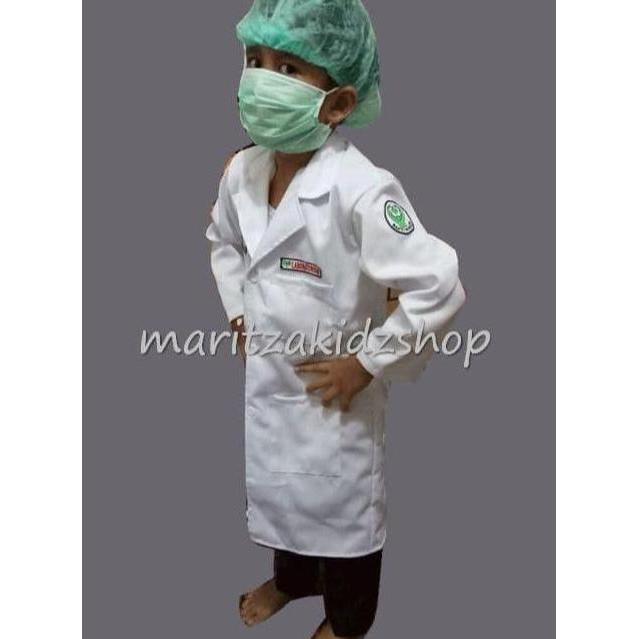 Baju / Seragam Kostum Profesi Anak Perawat Jas Lab Laboratorium LA
