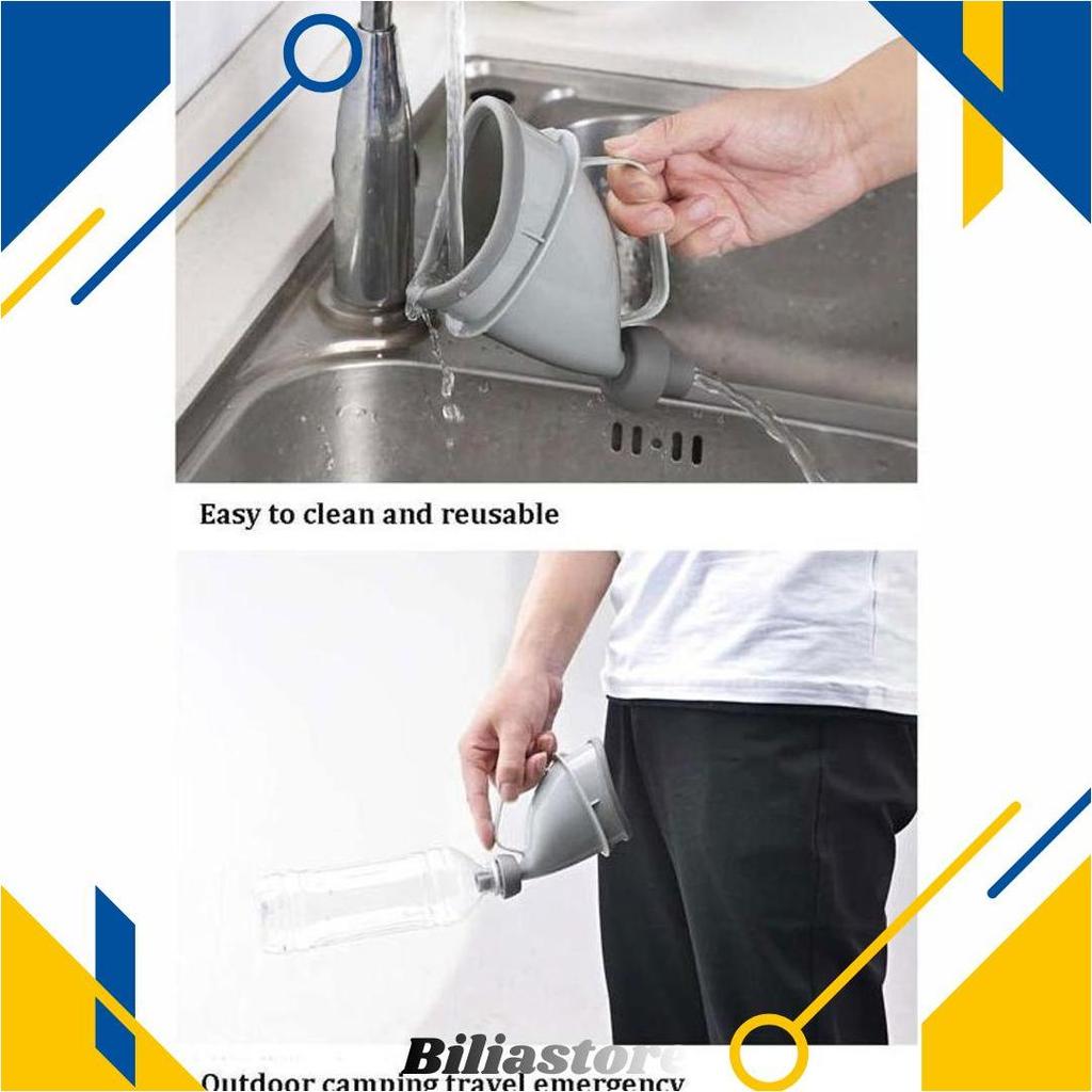 Urinator Travel Portable Emergency Toilet Pria Wanita Corong Untuk Pispot Botol Terbaru