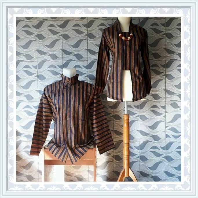 Baju Surjan / Lurik Couple Pasangan Pria dan Wanita LL