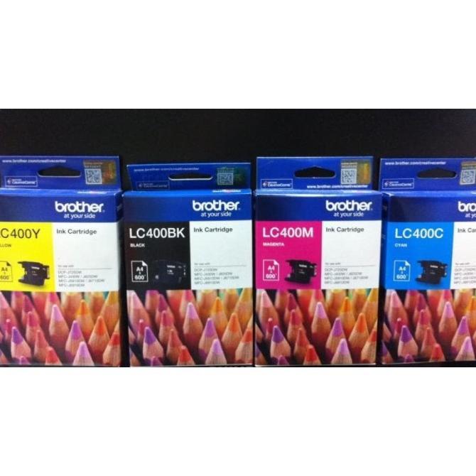 Tinta Brother LC400 untuk MFC-J5910DW MFC-J6710DW MFC-J6910DW DCP-J725DW MFC-J430W MFC-J625DW Printe