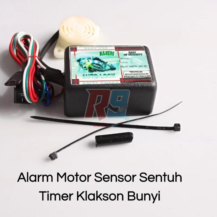 Alarm Motor Sensor Sentuh Timer Klakson Bunyi DISKON