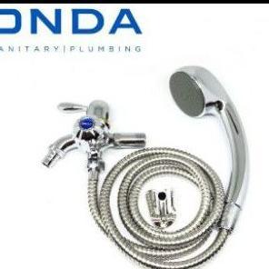 Hand shower niken free kran cabang onda set/shower mandi kran double onda promo murah shower mandi
