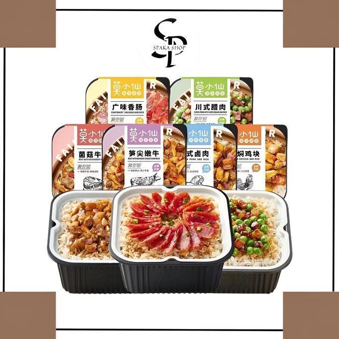 ivacoss99 - mo xiaoxian hotpot self-heating rice instant hotpot nasi box instan claypot nasi kotak i
