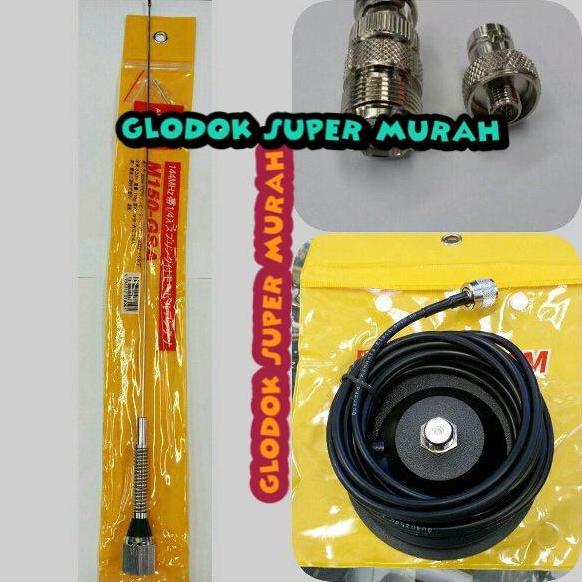 Promo Paket Antena M150Gsa Breket Magnet Dan Konektor Utk Ht Di Mobil