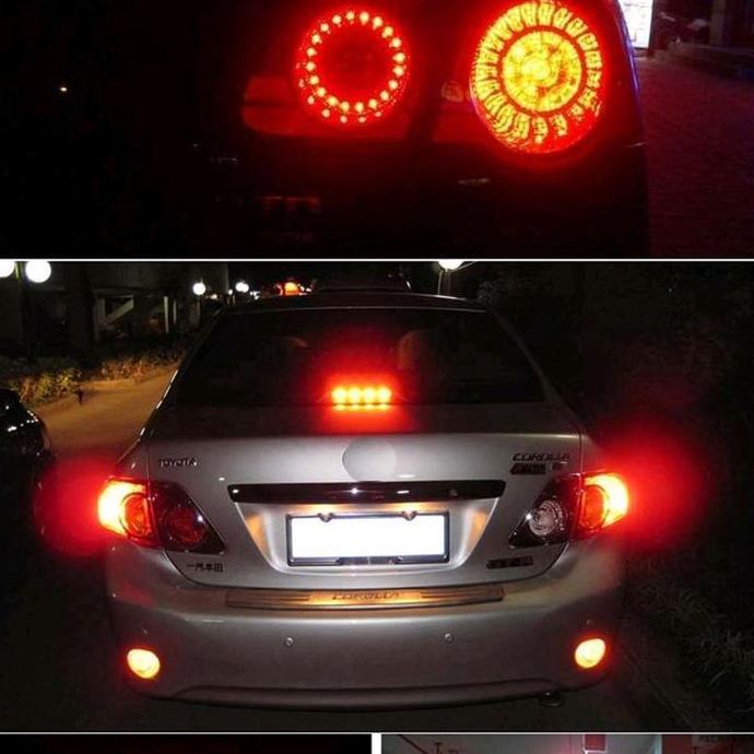 Ready Lampu LED T20 7443 Lampu rem Mobil 144smd 3014
