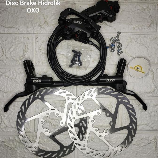 Disc Brake Hydraulic Hidrolik OXO HD-M220 Rem Cakram Hidrolis Include Rotor 160mm Sepeda MTB Lipat R