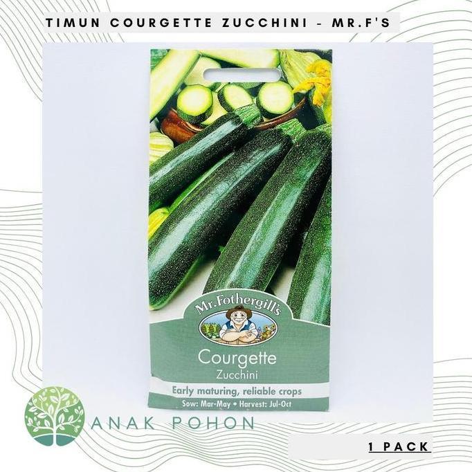 ( 1 PACK ) Benih Courgette Zucchini - Mr. Fothergills - 20 Biji
