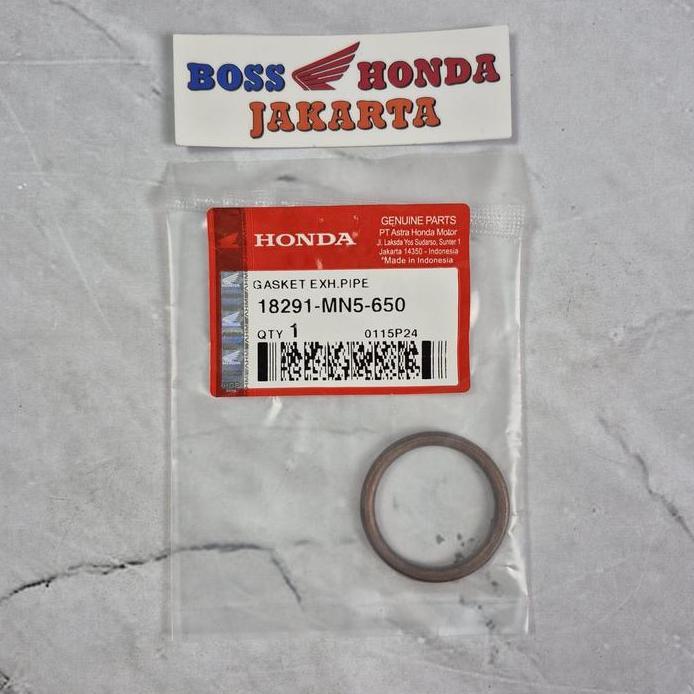 18291-MN5-650 : GASKET PAKING KNALPOT / GASKET EXHAUST PIPE CBR 250 RR & CBR 150 R OLD KARBU & CBR 1