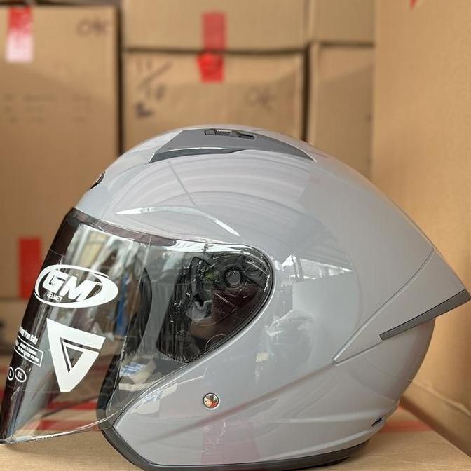 NEW GM HELM G1 SERIES SOLID ALL WARNA SINGLE VISOR HALF FACE DENGAN MATERIAL ADVANCED THERMO POLYMER