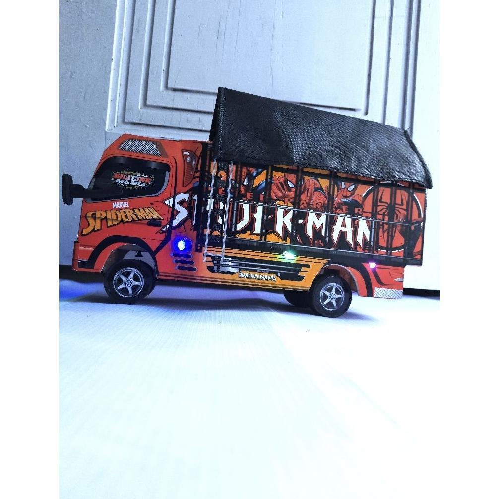 Promo Miniatur Truk Oleng Kayu Full Lampu Kelap Kelip Harga Murah Dijamin Bagus