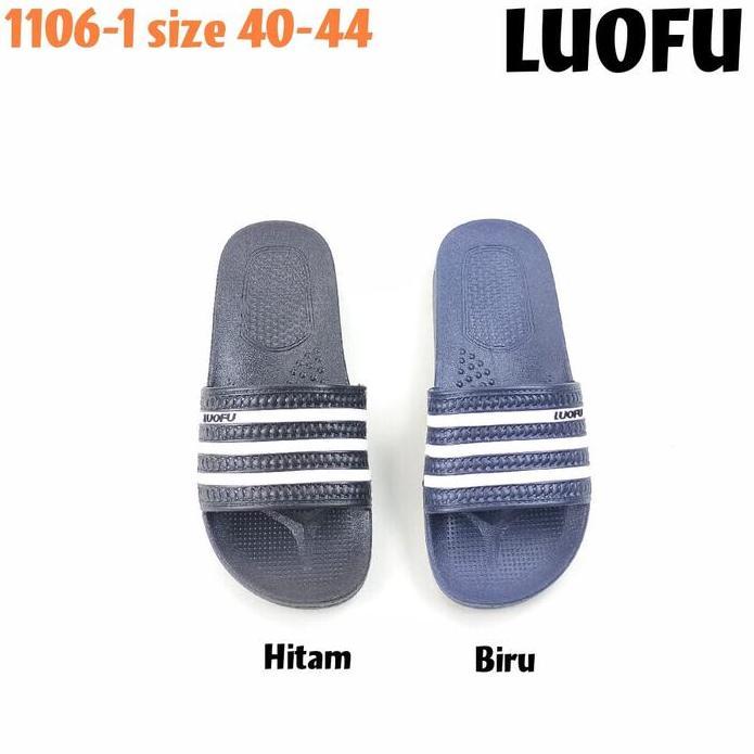 New LUOFU 1106-1 ORIGINAL Sandal karet empuk murah cowok import model sendal pria