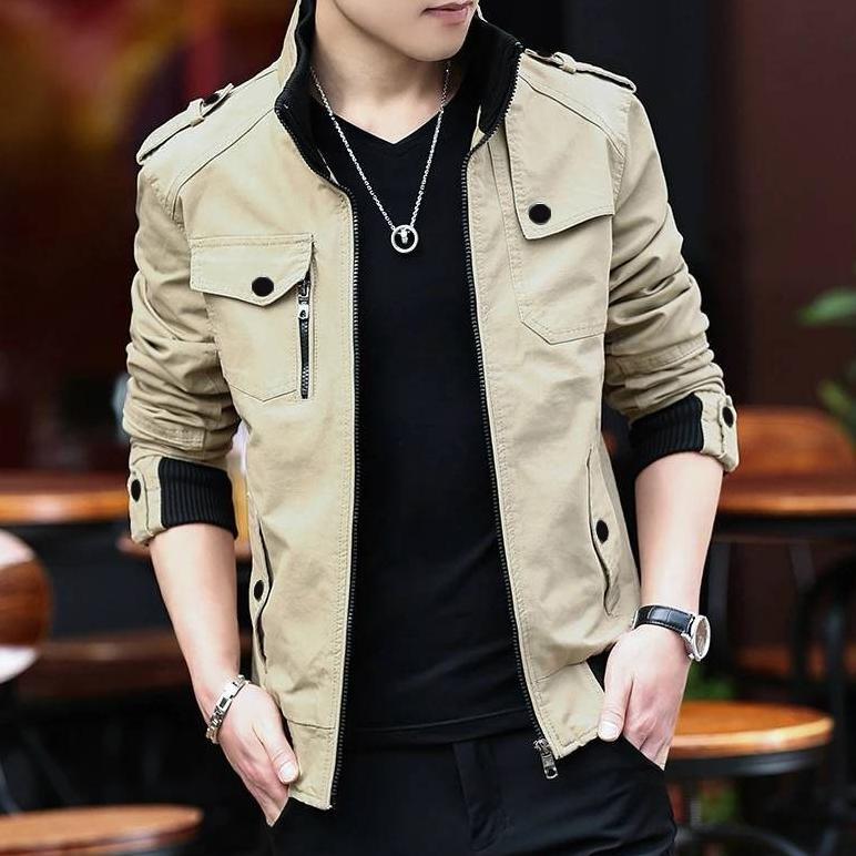 HEMAT JAKET PRIA BOMBER MILITARY KLASIK NWS PROJECT