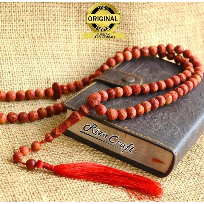 Tasbih Batu Akik Marjan Merah Red Coral Asli Original Alam Natural