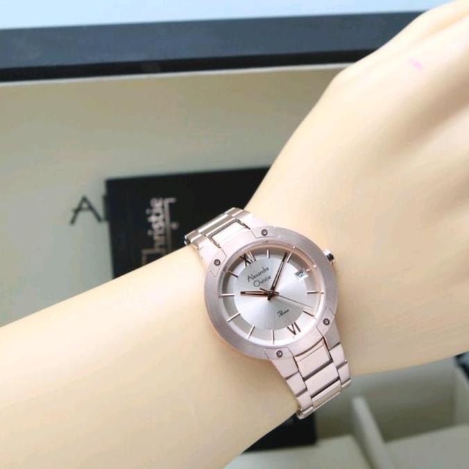 [New] Jam Tangan Wanita Alexandre Christie 2A12 AC2A12 AC 2A12 Analog [Garansi Resmi 1 Tahun]