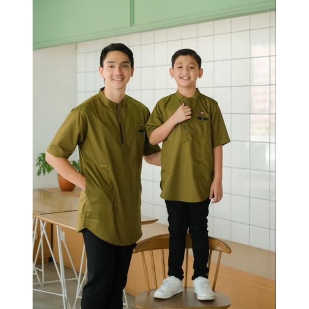 KUALITAS SUPER BAJU KOKO QURTA COUPLE WARNA MAUVE / KOKO WARNA PURPLE / KOKO TANGAN PENDEK / KOKO PR