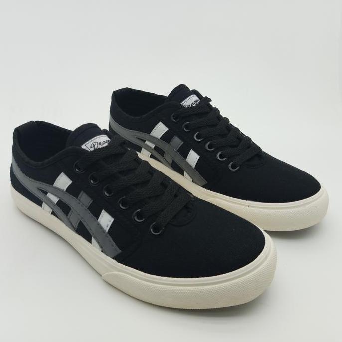 New Sepatu Dragonfly Alpha Putih Biru / Sepatu Dragonfly Alpha White Blue Black Karet Casual Shoes