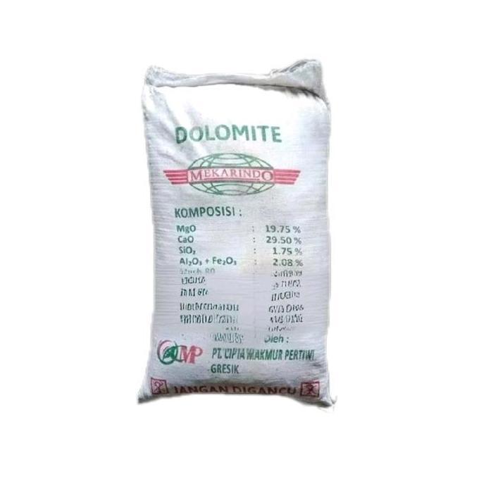 Kapur Pertanian Dolomit 50 Kg -karung Kapur dolomit Repack kapur tanaman tambak ikan udang Pupuk Dol