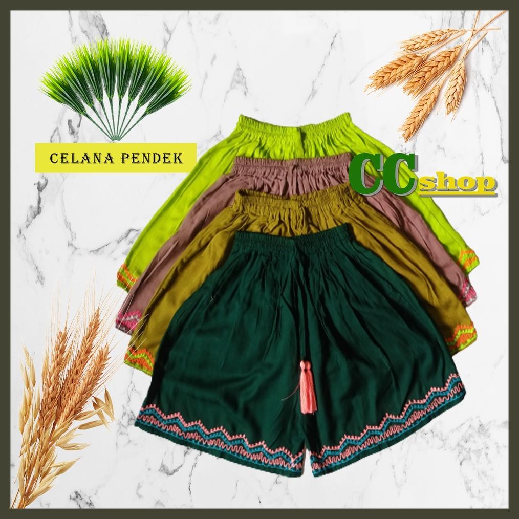 NEW Celana Pendek Wanita Dewasa | Celana Bordir Bali | Celana Pendek Bali | Celana Pendek Wanita Kek