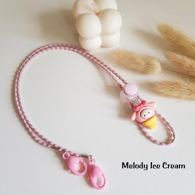 Strap Masker Anak Perempuan - Dewasa 2In1 Kuromi Cupcake
