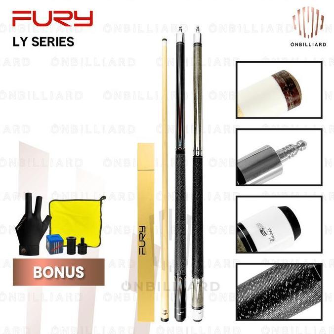 Fury Ly Series Cue Stick Stik Play Billiard Biliar Biliyar Fury