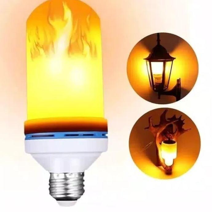 Lansungkirim- Lampu Dekorasi Api 9 Watt Berkobar Ketika Dinyalaka