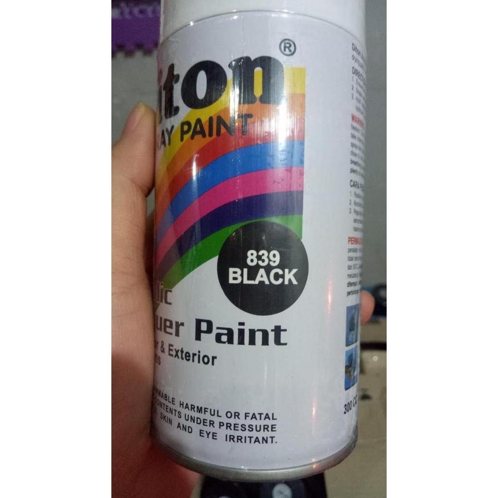 Pageup- Pilok Pilox Diton Black 839 300Cc Hitam Glossy Kilap