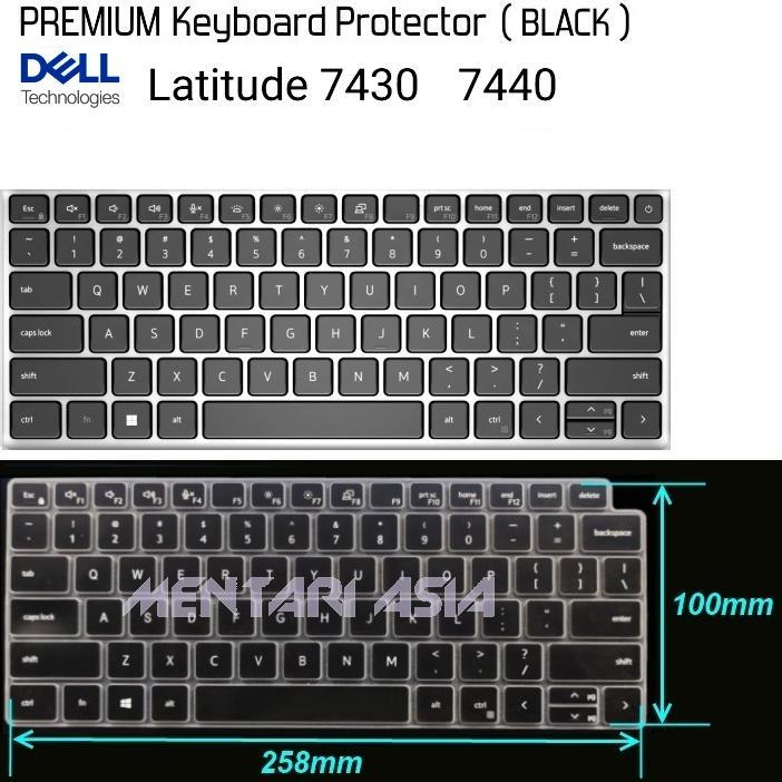 Keyboard Protector DELL Latitude 14 7430 7440 Premium BLACK Diskon