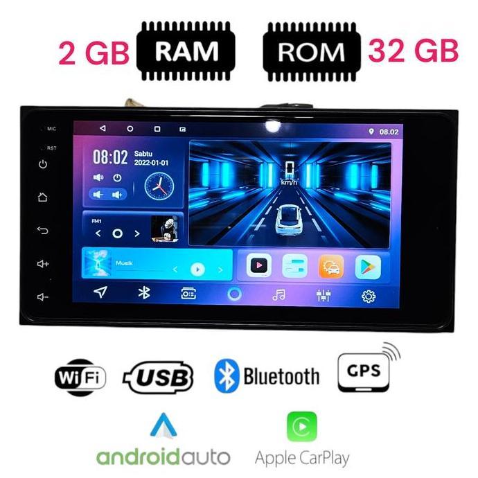 Head Unit Android 7 Inch DHD Untuk Sigra Calya Avanza Innova Soket Pnp
