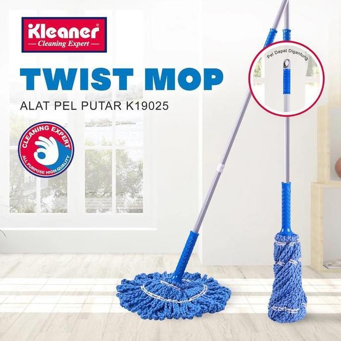 Kleaner Alat Pel Putar Twist Mop