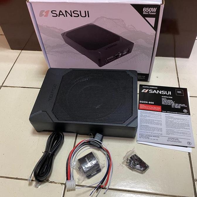 Subwoofer Kolong Aktif 8 Inch Sansui EGON-800 / Sub Kolong Mobil Sansui